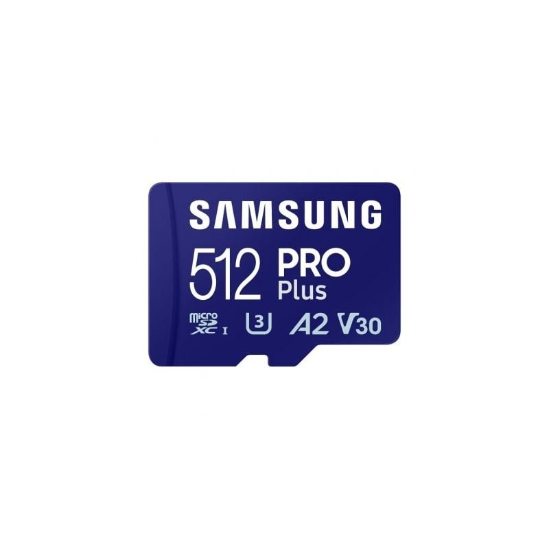 Tarjeta de Memoria Samsung PRO Plus 2023 512GB microSD XC- Clase 10- 180MBs