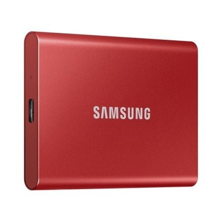 Disco Externo SSD Samsung Portable T7 1TB- USB 3-2- Rojo