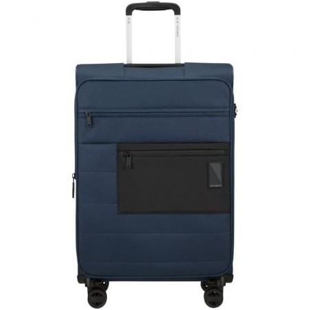 Maleta Mediana Samsonite Vaycay Spinner Expansible 66cm- 66x43x30cm- 4 Ruedas- Azul Marino