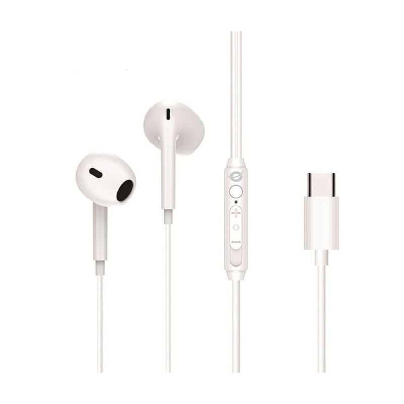 Auricular intrauditivo usb - c conceptronic brendan02w microfono