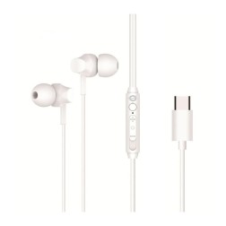 Auricular intrauditivo usb - c conceptronic brendan03w 1-2m