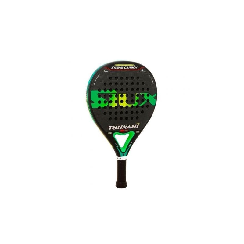 Pala de Pádel Siux Tsunami 5-0 3K- Negra y Verde