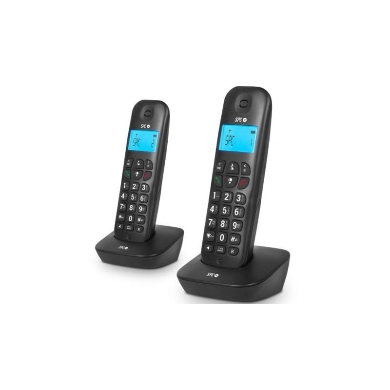 Teléfono Inalámbrico SPC Air Pro Duo 7302N- Pack DUO- Negro