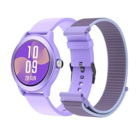 Smartwatch SPC Smartee Duo Vivo 9651T- Notificaciones- Frecuencia Cardíaca- Púrpura- Incluye Correa Extra