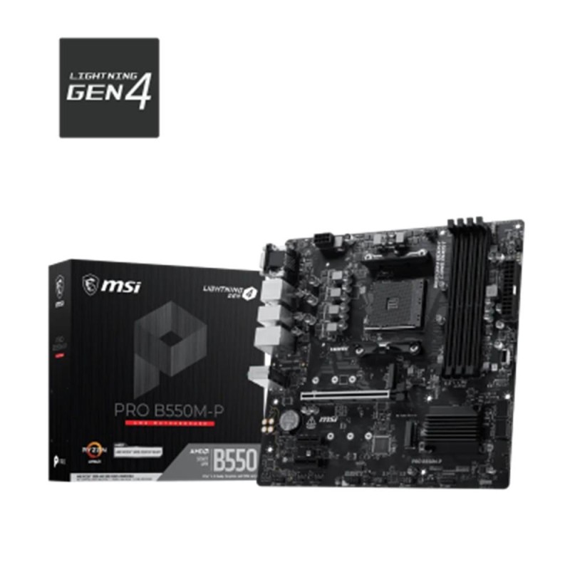 Placa base msi b550m - p matx am4