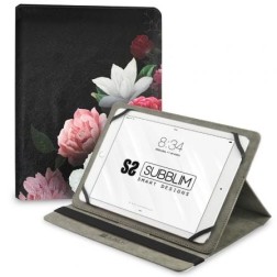 Funda Subblim Trendy Case Rosas para Tablet de 11"- Negra