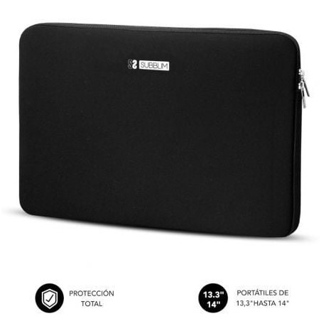 Funda Subblim Business Laptop Sleeve Neoprene para Portátiles 13-3"-14"- Negra