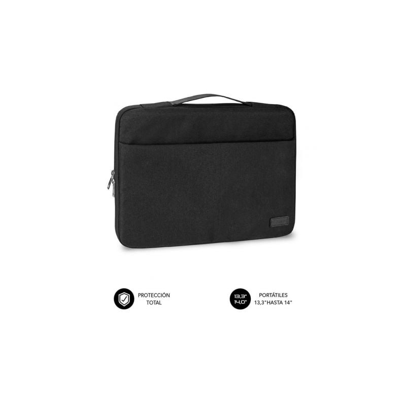 Maletín Subblim Elegant Laptop Sleeve para Portátiles hasta 14"- Negro