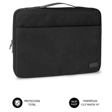 Maletín Subblim Elegant Laptop Sleeve para Portátiles hasta 14"- Negro