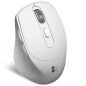 Ratón Ergonómico Inalámbrico por Bluetooth- 2-4GHz Subblim Comfort Ergo Dual Battery- Batería recargable- Hasta 2400 DPI- Blanco