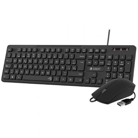 COMBO TECLADO RATON SUBBLIM BUSINESS SLIM SILENCIOSO CON CABLE USB