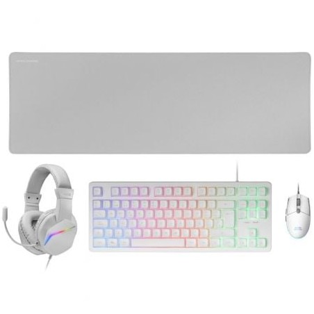 Pack Gaming Mars Gaming MCP-RGB3W- Teclado RGB + RatÃ³n Ã“ptico + Alfombrilla XXL + Auriculares