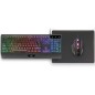 Pack Gaming Mars Gaming MCP124- Teclado H-MECH + Ratón Óptico + Alfombrilla- Negro