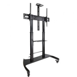 Soporte de Suelo con Ruedas Inclinable- Nivelable TooQ FS20404HM-B para TV de 60-100"- hasta 100kg