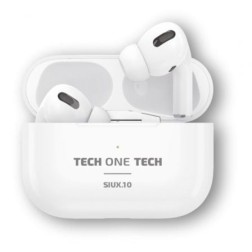 Auriculares Bluetooth Tech One Tech SIUX-10 TEC1410- con estuche de carga- Autonomía 5h- Blancos