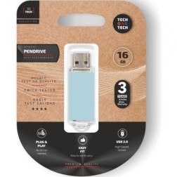 Pendrive 16GB Tech One Tech Basic USB 2-0- Azul Cielo