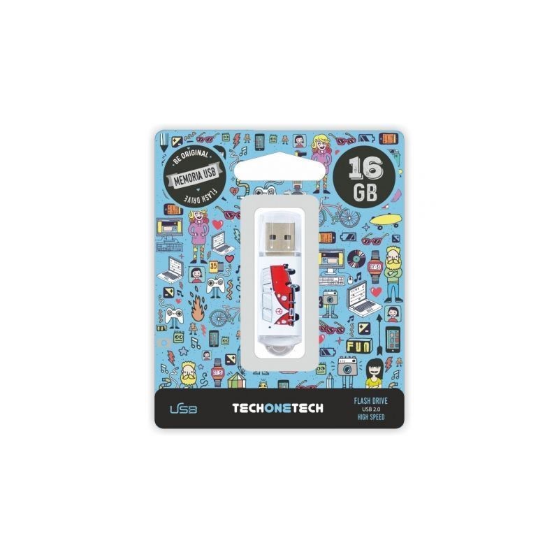 Pendrive 16GB Tech One Tech Camper VAN-VAN USB 2-0