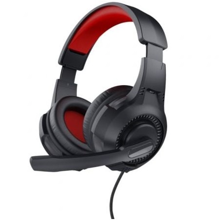 Auriculares Gaming con Micrófono Trust Gaming 24785- Jack 3-5- Rojos y Negros