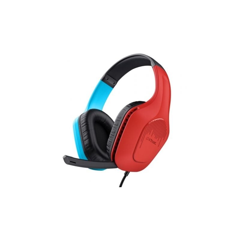 Auriculares Gaming con Micrófono Trust Gaming GXT 416S Zirox- Jack 3-5- Azules y Rojos