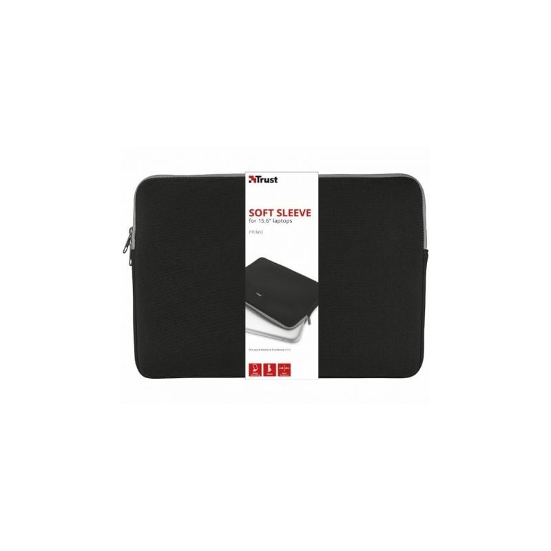 Funda Trust Primo para Portátiles hasta 15-6"- Negra