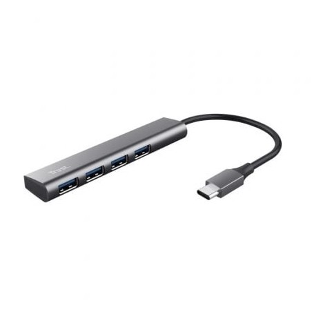 Hub USB Tipo-C Trust Halyx- 4xUSB