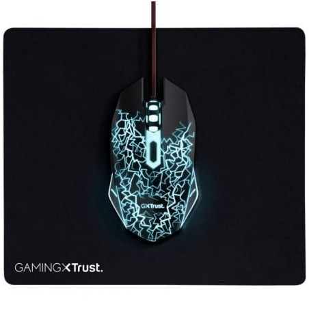 Pack Gaming Trust Gaming 24752- Ratón Óptico + Alfombrilla