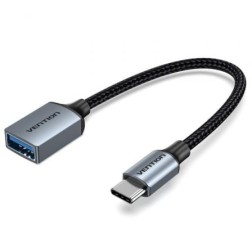 Cable USB 2-0 Vention CCXHB- USB Tipo-C Macho - USB Hembra- 15cm