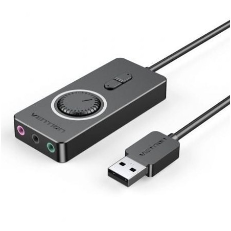 Tarjeta de Sonido Vention CDRBB- USB Macho - 3x Jack 3-5 Hembra