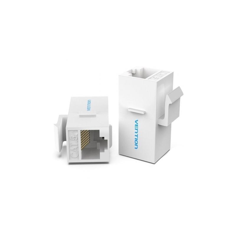 Adaptador Conector RJ45 VDD-B07-W Cat5 UTP- RJ45 Hembra - RJ45 Hembra- Blanco