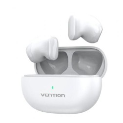 Auriculares Bluetooth Vention Tiny T12 NBLW0 con estuche de carga- Autonomía 6h- Blancos