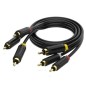 Cable Estéreo Vention BCABH- 3x RCA Macho - 3x RCA Macho- 2m- Negro