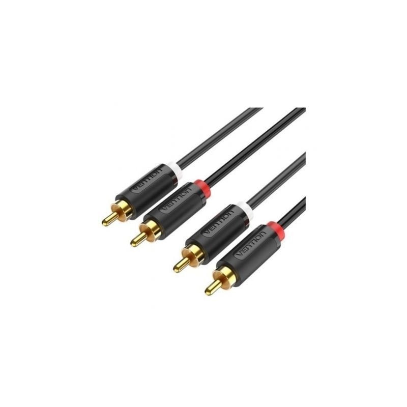 Cable Estéreo Vention BCMBD- 2x RCA Macho - 2x RCA Macho- 50cm- Negro