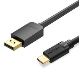 Cable Conversor Vention CGYBF- USB Tipo-C Macho - DisplayPort Macho- 1-5m- Negro