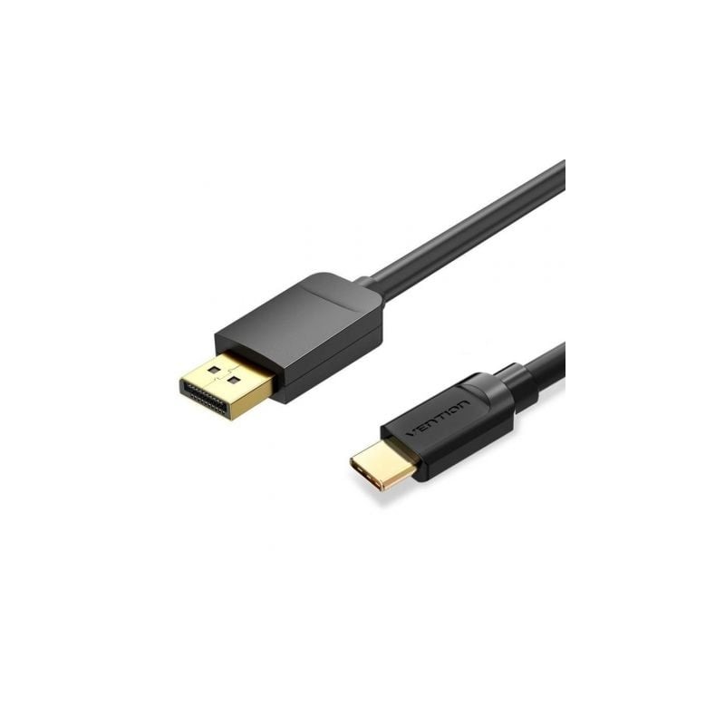 Cable Conversor Vention CGYBF- USB Tipo-C Macho - DisplayPort Macho- 1-5m- Negro