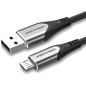 Cable USB 2-0 Vention COAHF- USB Macho - MicroUSB Macho- 1m- Gris