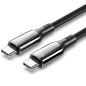 Cable USB 2-0 Tipo-C 5A 100W Vention CTKBH- USB Tipo-C Macho - USB Tipo-C Macho- 2m- Negro