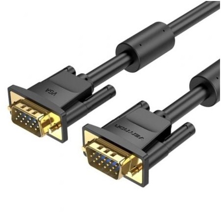 Cable SVGA Vention DAEBH- VGA Macho - VGA Macho- 2m- Negro