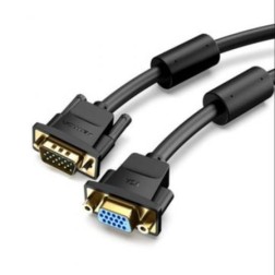 Cable Alargador SVGA Vention DAGBF- VGA Macho - VGA Hembra- 1m- Negro