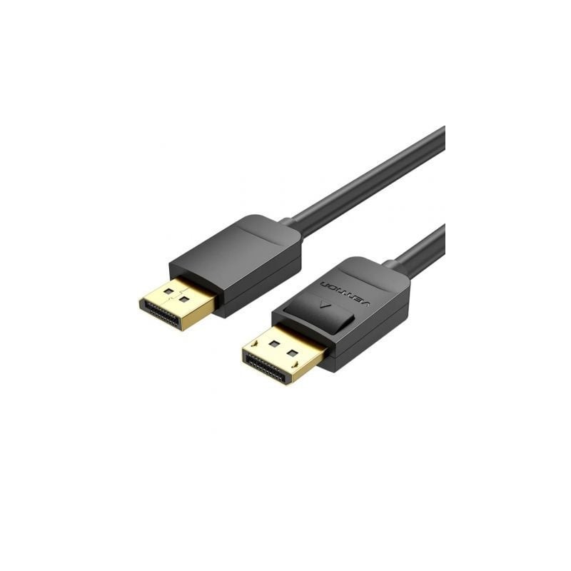 Cable DisplayPort 1-2 4K Vention HACBF- DisplayPort Macho - DisplayPort Macho- 1m- Negro