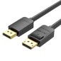 Cable DisplayPort 1-2 4K Vention HACBG- DisplayPort Macho - DisplayPort Macho- 1-5m- Negro