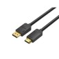 Cable Conversor Vention HADBH- Displayport Macho - HDMI Macho- 2m- Negro