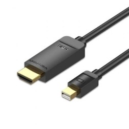 Cable Conversor Vention HAHBG- Mini Displayport Macho - HDMI Macho- 1-5m- Negro