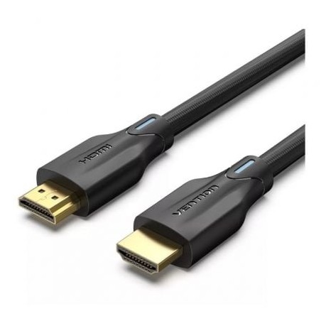 Cable HDMI 2-1 8K Vention AAUBH- HDMI Macho - HDMI Macho- 2m- Negro