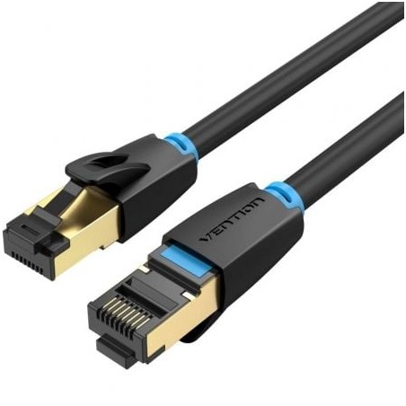 Cable de Red RJ45 SFTP Vention IKABG Cat-8- 1-5m- Negro