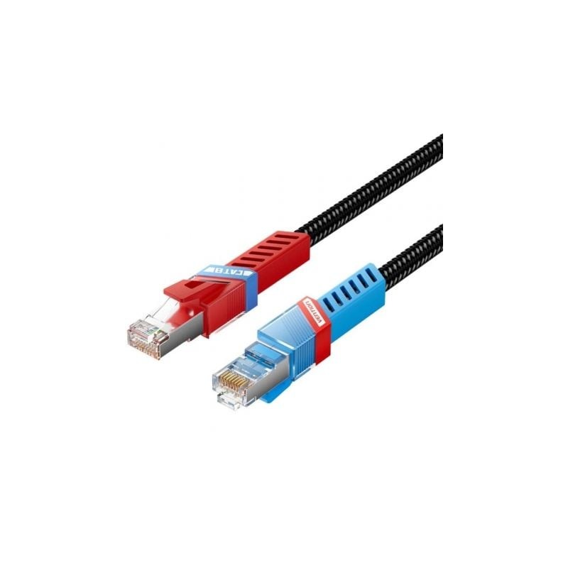 Cable de Red RJ45 SFTP Vention IKJBF Cat-8- 1m- Negro