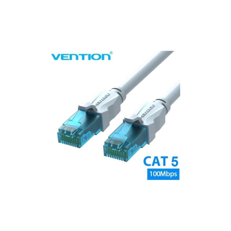 Cable de Red RJ45 UTP Vention VAP-A10-S1500 Cat-5e- 15m- Azul y Blanco