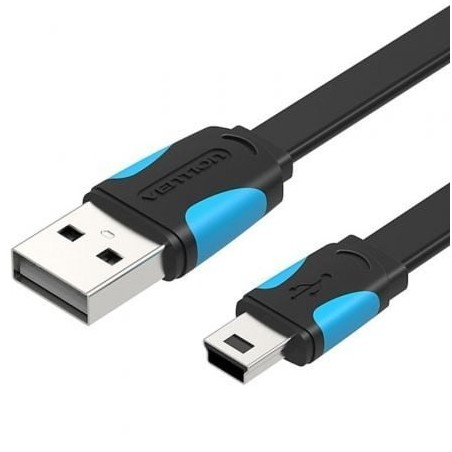 Cable USB 2-0 Vention VAS-A14-B050- Mini USB Macho - USB Macho- 50cm- Azul y Negro