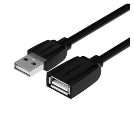 Cable Alargador USB 2-0 Vention VAS-A44-B300- USB Macho - USB Hembra- 480Mbps- 3m- Negro