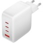 Cargador Gan de Pared Vention FEIW0-EU- 3xUSB Tipo-C + Cable USB Tipo-C- 1xUSB- 140W