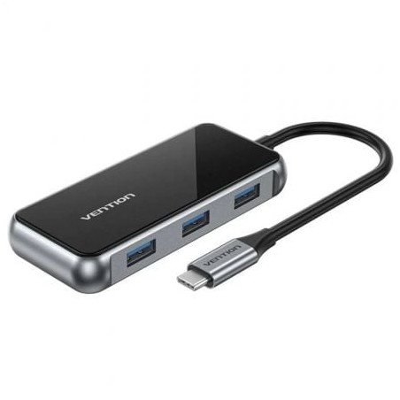 Docking USB Tipo-C Vention TFJHB- 1xHDMI 4K- 3xUSB- 1xVGA- 1xUSB Tipo-C PD- Gris